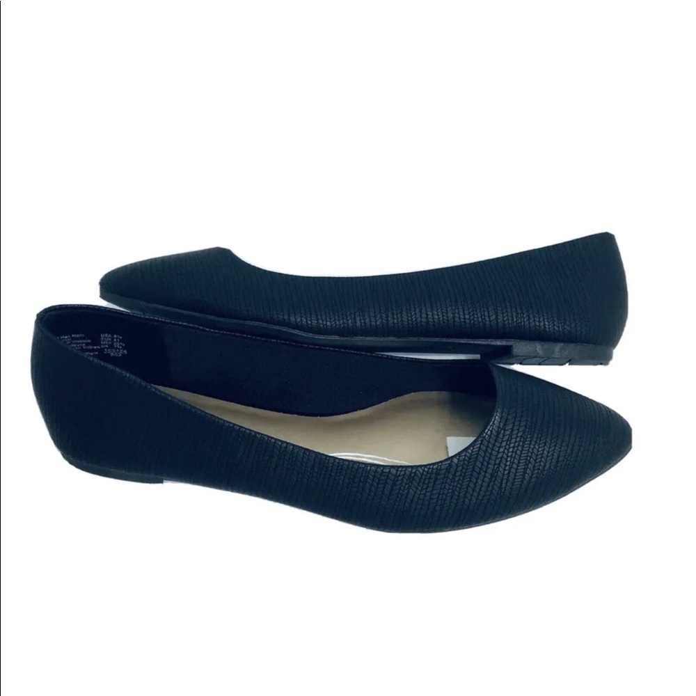 Ballet Shoes Pointed Toe Classic Slip On Ballerina Flats Shoes 9.5 9 1/2 texture